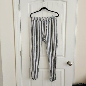 Onia Striped Linen Pants Medium